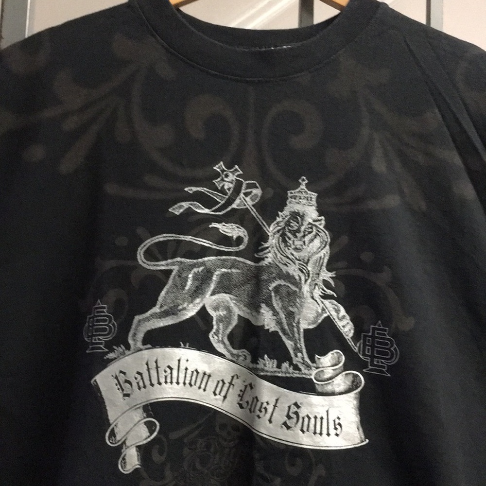 Enyce - Size XXL (2XL) Black Double Sided Tee NWOT